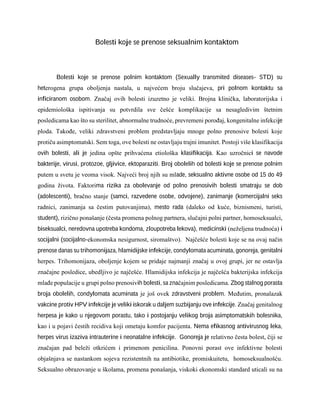 Bolesti koje se prenose seksualnim kontaktom