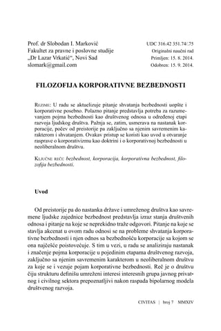 Filozofija korporativne bezbednosti