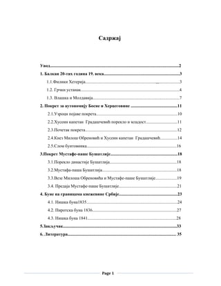 Balkanski ustanci tridesetih godina