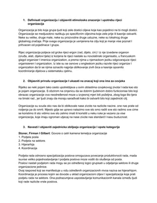 Poslovna organizacija