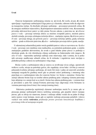 Projektovanje i regulisanje saobraćaja