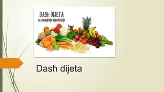 Dash dijeta-zdravstveno vaspitanje