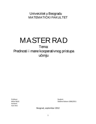 Prednosti i mane kooperativnog učenja