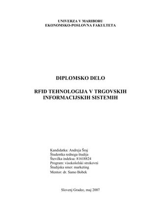 RFID tehnologija u informacionim sistemima