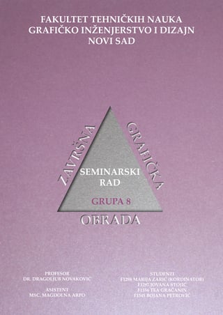 Završna grafička obrada – časopis