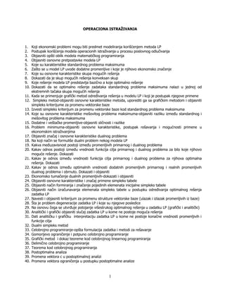 Operaciona istraživanja