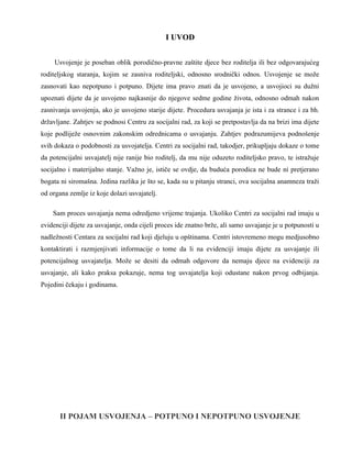 Potpuno i nepotpuno usvojenje