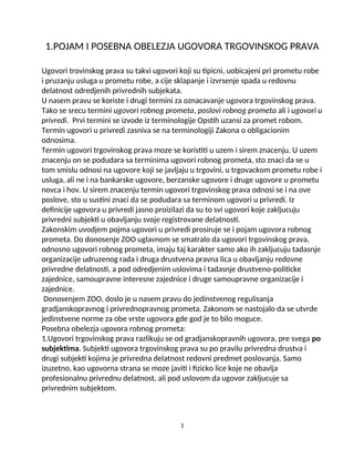 Ugovori trgovinskog prava