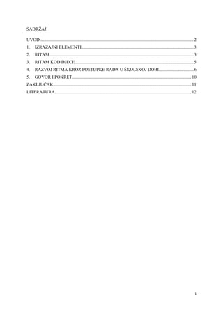 Razvoj glazbenog ritma