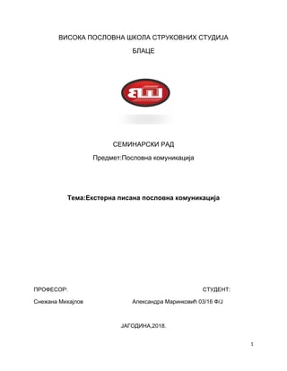 Poslovne komunikacije