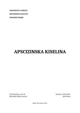 Apscizinska kiselina