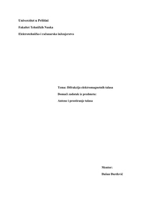 Difrakcija elektromagnetnih talasa