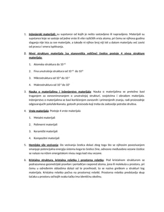 Osnova mašinskih materijala