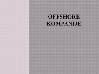 Offshore kompanije