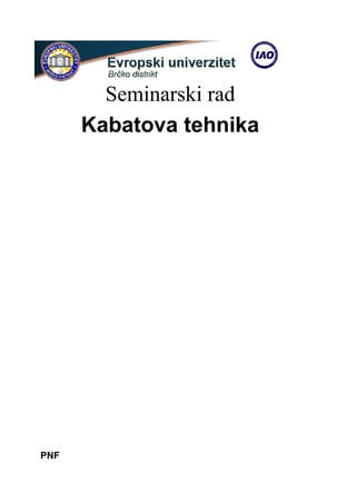 Kabatova tehnika (PNF)