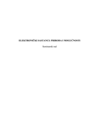 Elektronični sastanci:priroda i mogućnost