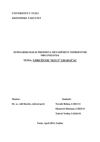 Udruženje “Kult” Gradačac