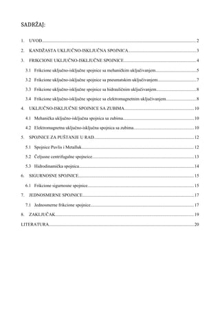 Uključno- isključne spojnice