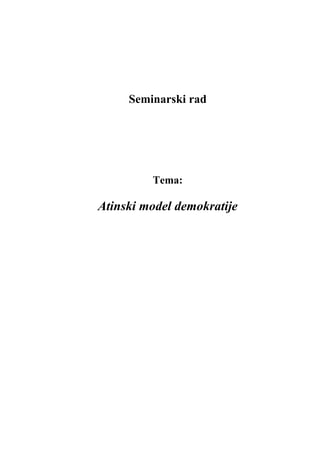 Atinski model demokratije