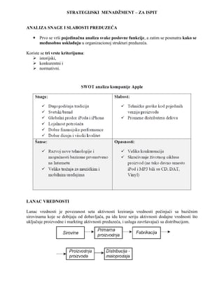 Strategijski menadžment -skripta za ispit