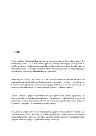 Potrošnja i štednja