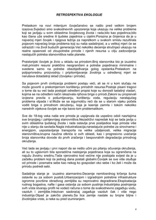 Ekologija u saobraćaju