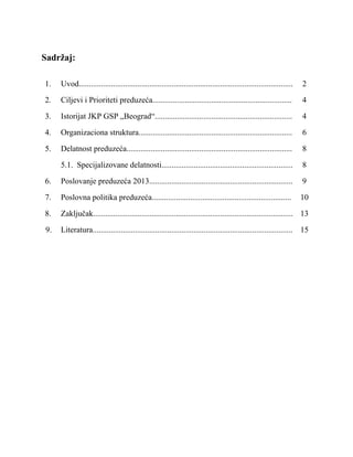 Primena poslovne inteligencije u radu GSP Beograd