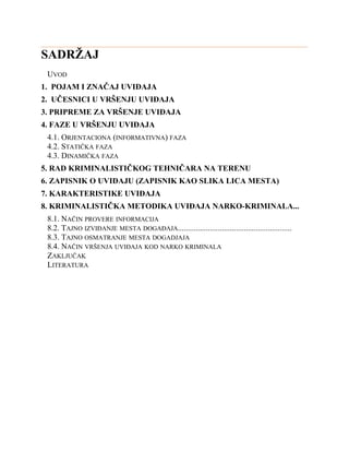 Uviđaj kao dokazna radnja u krivičnom postupku