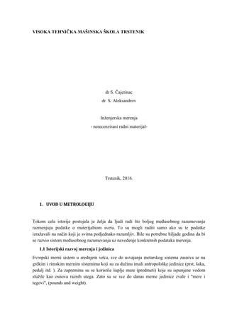 Inženjerska merenja