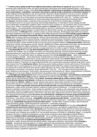 Privredni sistem i ekonomska politika- 1. kolokvijum