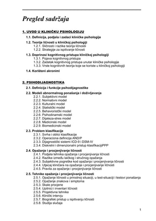 Klinička psihologija