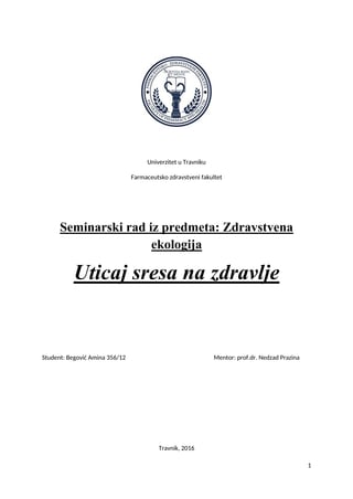 Uticaj stresa na zdravlje