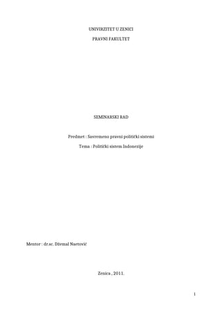 Politički sistem Indonezije