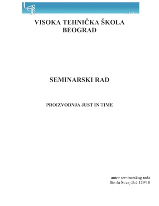 Proizvodnja “Just in time”