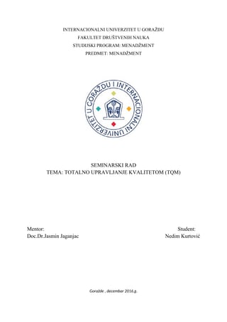 Totalno upravljanje kvalitetom-TQM