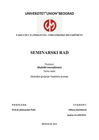 Ekološki menadžment