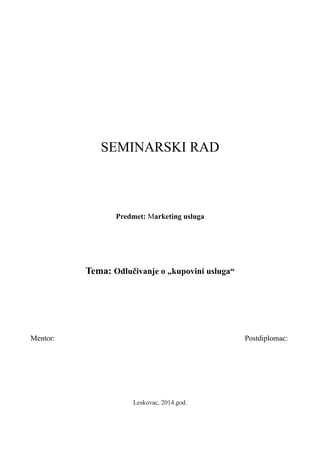 Marketing i savremeno poslovanje