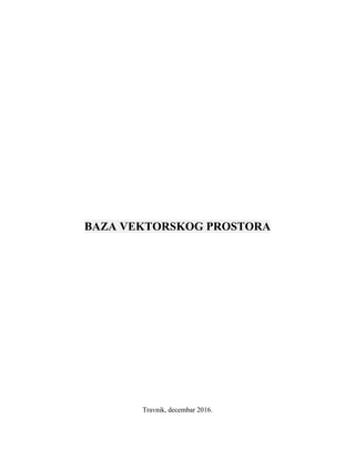 Baza vektorskog prostora