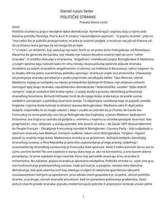 Političke stranke Daniel Louis Seiler