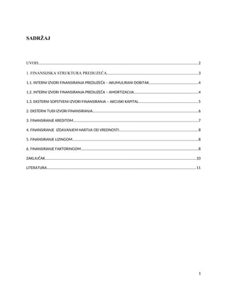 Finansiranje preduzeća