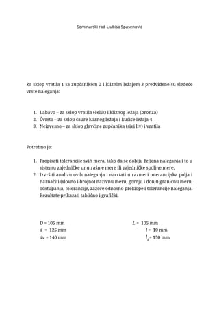 Naleganje i tolerancije