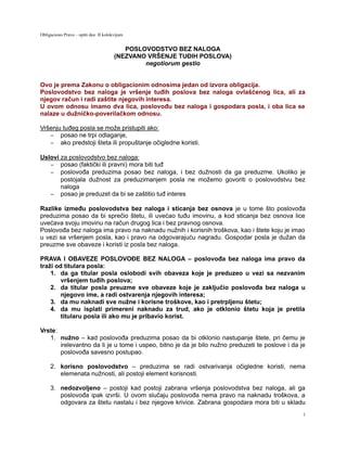 Obligaciono pravo – II kolokvijum