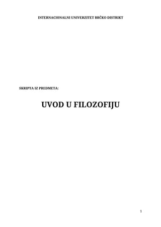 Uvod u filozofiju