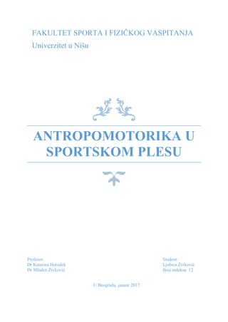 Antropomotorika u sportskom plesu
