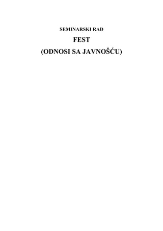 Fest (odnosi s javnošću)