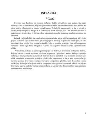 Inflacija-vrste, uzroci i posledice