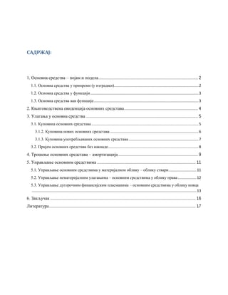 Finansijsko upravljanje osnovnom imovinom