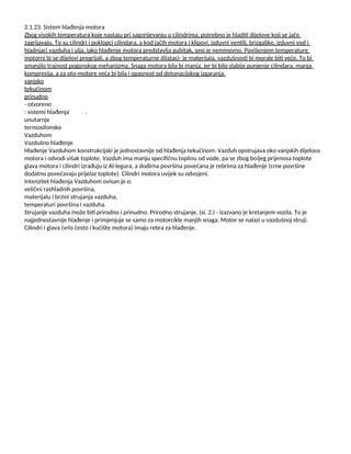 Vrste hlađenja kod motora SUS