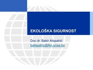 Ekološka sigurnost