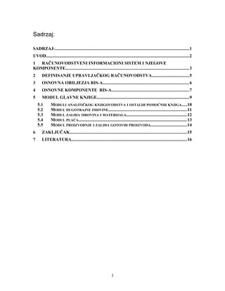 Računovodstvo i informacioni sistemi